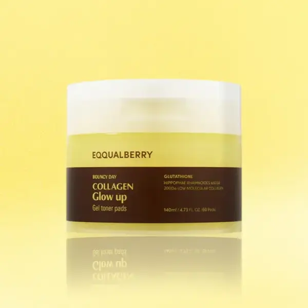 Eqqual Berry Collagen Glow Up Gel Toner Pads