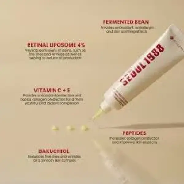 K-SECRET SEOUL 1988 Eye Cream : Retinal Liposome 4% + Fermented Bean (200ml)