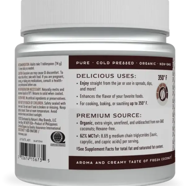 Nature's Way Organic Extra Virgin Coconut Oil